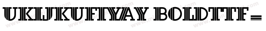 UKIJKufiYay Boldttf字体转换